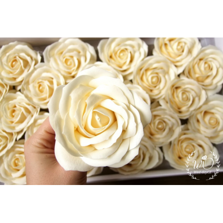 Svatební dárková mýdla Růže bílá 50ks