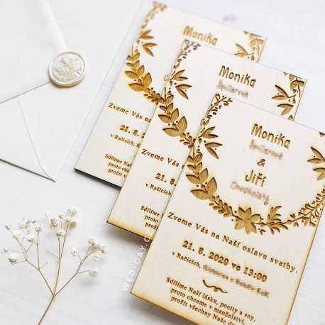 Dřevěné oznámení 14 (Na zakázku)