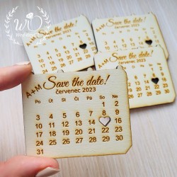 Kalendář magnet - Save the date