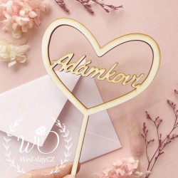 Zápich - příjmení v srdci