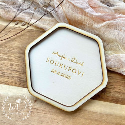 Hexagon - Podnos pro prstýnky