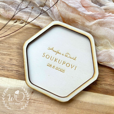 Hexagon - Podnos pro prstýnky