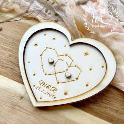 Souhvězdí srdce - Podnos pro prstýnky