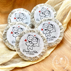 Zamilovaný pár + váš text - Svatební mýdlo