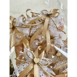 Svatební vývazky - zlaté tmavé