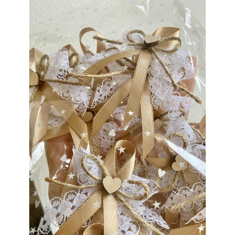 Svatební vývazky - zlaté tmavé