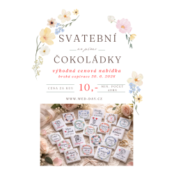 AKCE! 10Kč! Svatební čokolády - expirace 30.6.2026